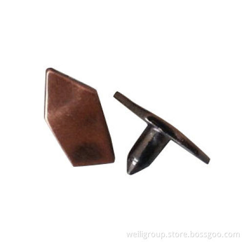 Metal rivet, made of alloy, suitable for jeans